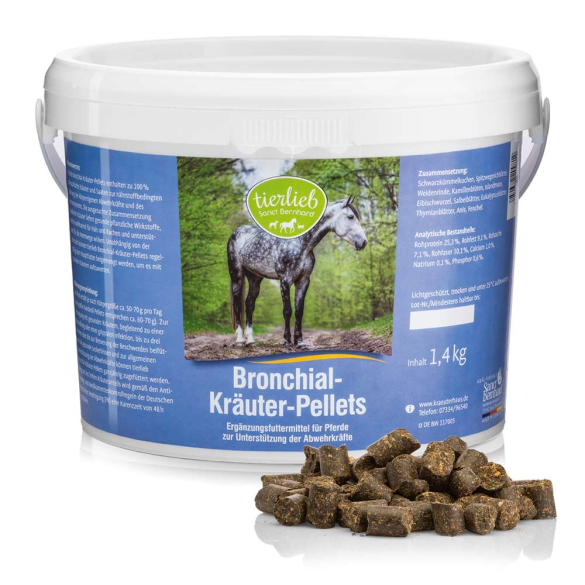 Tierlieb /Sanct Bernhard/ Légzéskönnyítő gyógynövényes pellet lovaknak 1,4kg     
