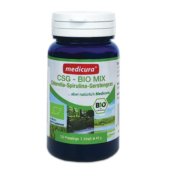 Medicura BIO CSG Mix (Chlorella + Spirulina + Zöldárpa)   120 db tabletta