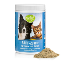  Tierlieb /Sanct Bernhard/ BARF étrend kompatibilis eledel kiegészítő por kutyáknak és macskáknak 800 g