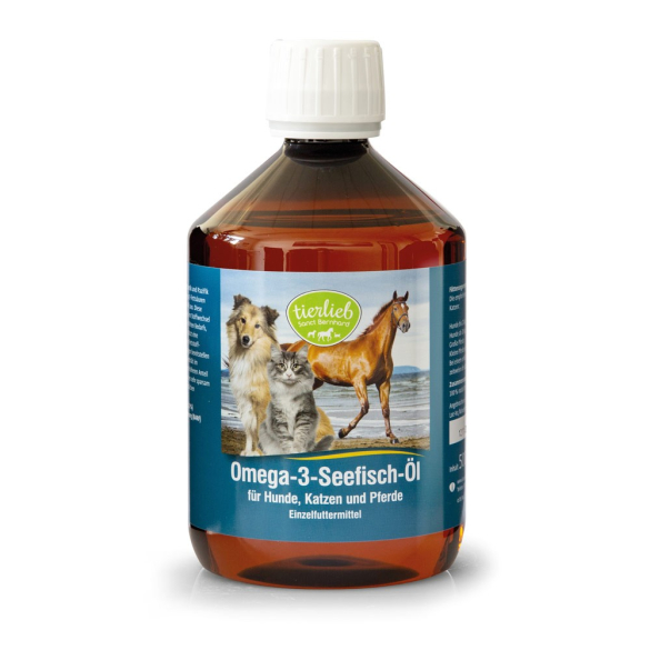 tierlieb Omega-3 halolaj lovaknak, kutyáknak, macskáknak  500 ml