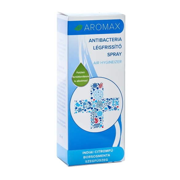 AROMAX ANTIBACTERIA Indiai Citromfű-Borsosmenta-Szegfűszeg spray 20 ml