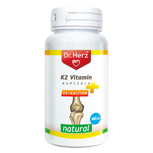 Dr. Herz K2 Vitamin + D3 + Kalcium kapszula 60db 