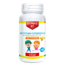 DR Herz Multivitamin Gyerekeknek+D3 60db rágótabletta