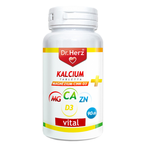 DR Herz Kalcium+Magnézium+Cink+D3 90db tabletta