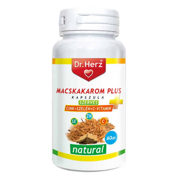 DR Herz Macskakarom+Szerves Cink+Szelén+C vitamin 60db kapszula