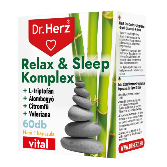 Dr. Herz Relax & Sleep Komplex kapszula 60 db DOBOZOS