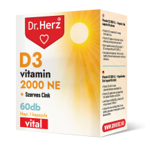   Dr. Herz D3-vitamin 2000 NE+Szerves Cink kapszula 60 db DOBOZOS