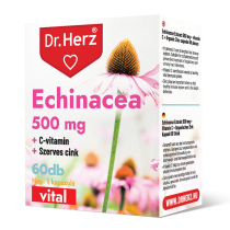   Dr. Herz Echinacea 500 mg+C-vitamin+Szerves Cink kapszula 60 db DOBOZOS