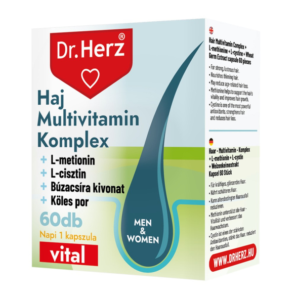 Dr. Herz Hair Multivitamin Komplex kapszula 60 db DOBOZOS