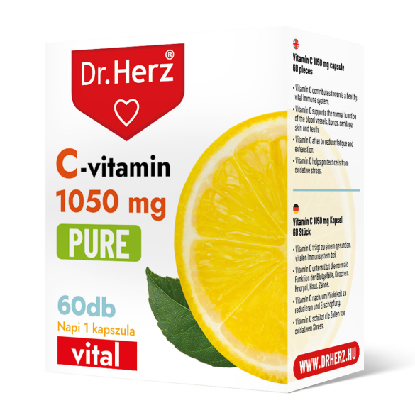 DR Herz C-vitamin 1050 mg PURE 60 db kapszula doboz