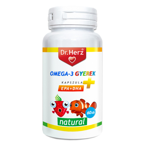 Dr. Herz Omega-3 Gyerek lágyzselatin kapszula 60 db