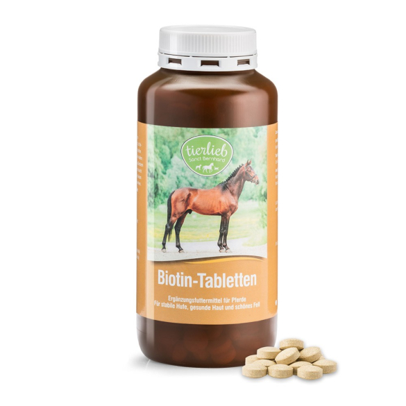 tierlieb Biotin takarmány-kiegészítő tabletta lovaknak 500 db