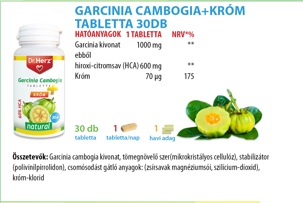 Dr. Herz Garcinia Cambogia kivonat 1000mg tabletta 30db